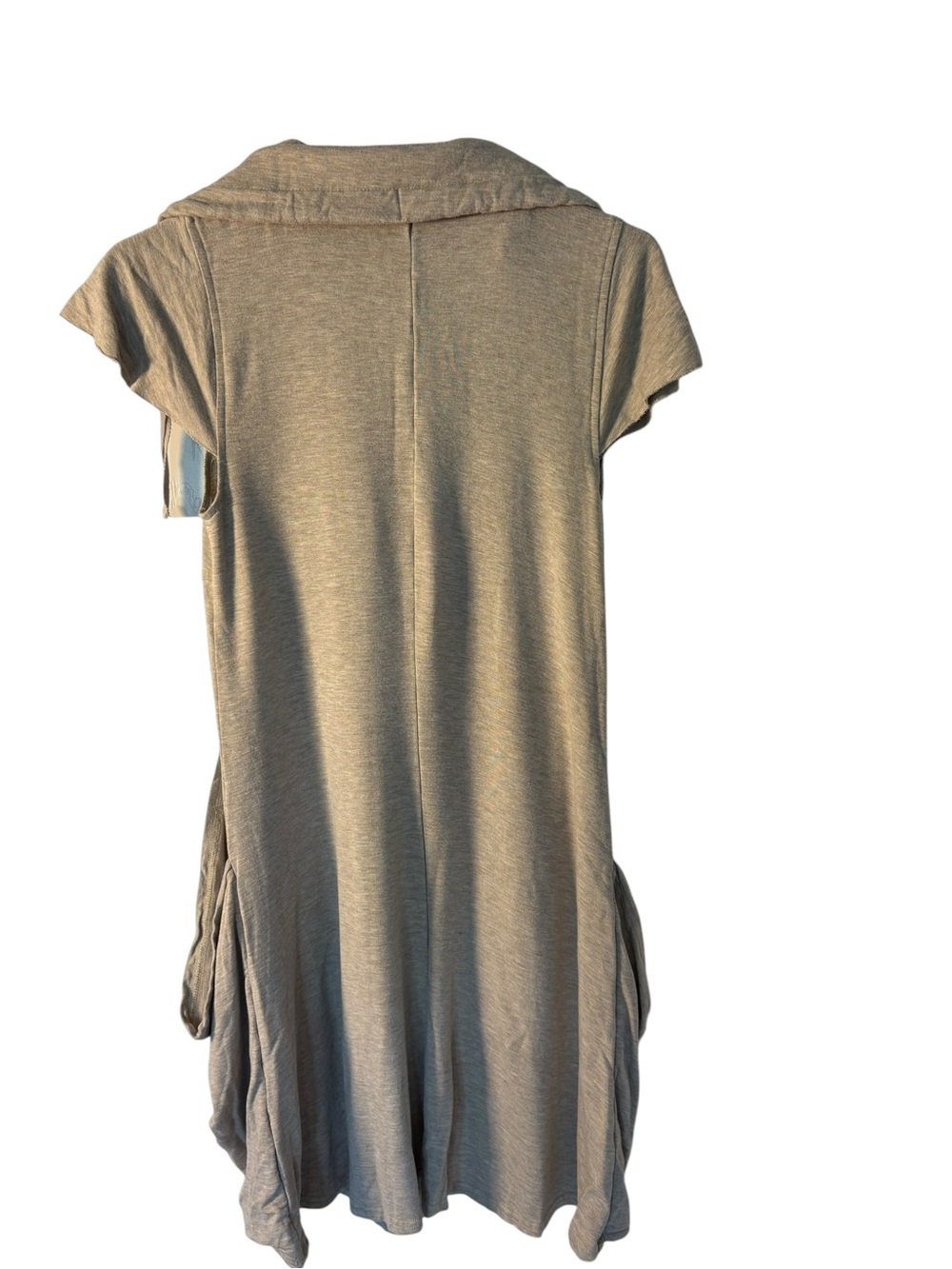 Kensie Light Taupe Zip-Up Hoodie - Picture 9 of 9